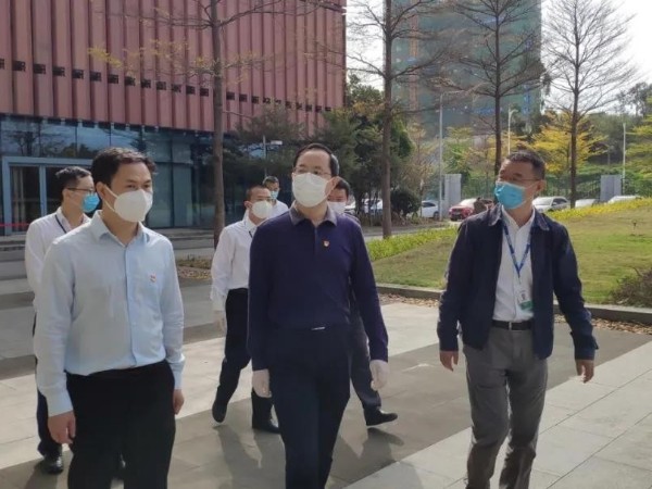 寶安區領導一行蒞臨廣田高科，視察疫情防控及復工復產工作